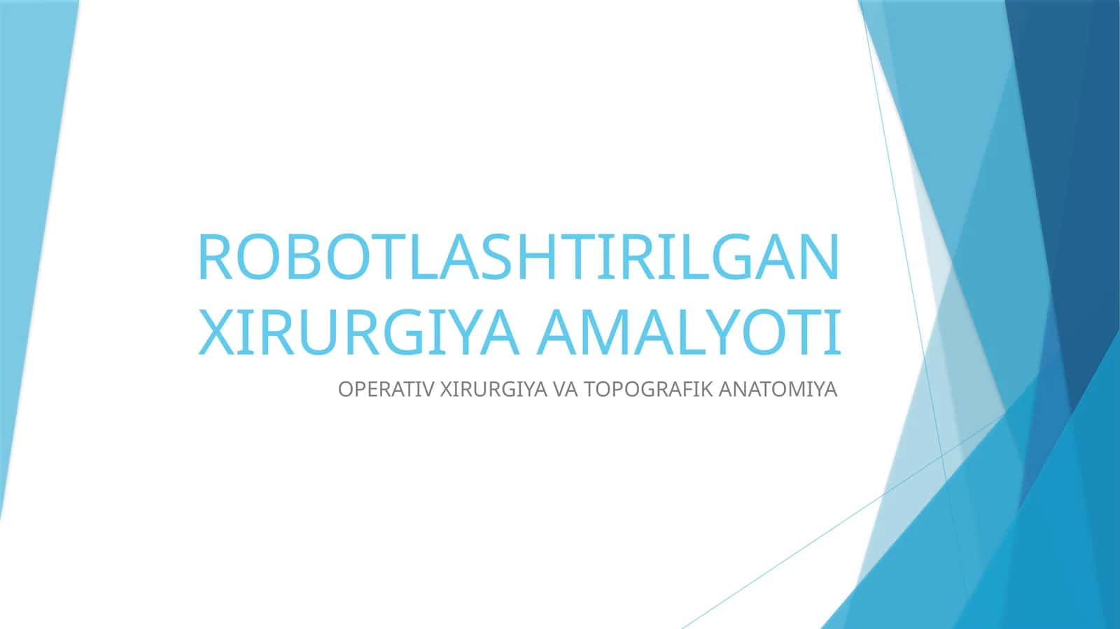 operativ xirurgiya