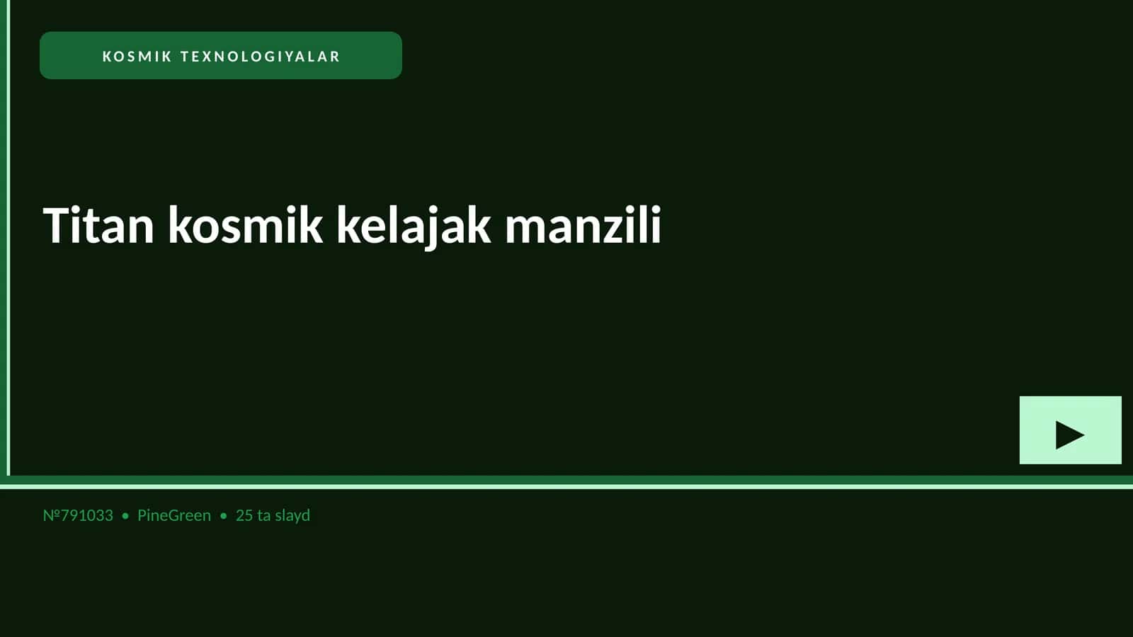 Titan kosmik kelajak manzili