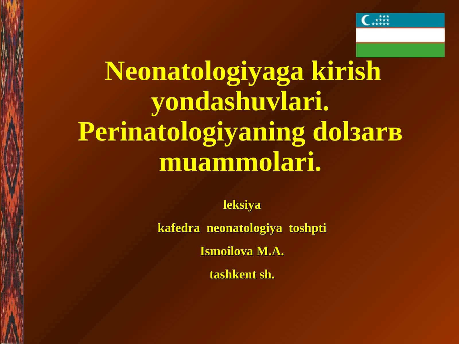 Nеоnаtоlоgiyagа kirish yondаshuvlаri.Pеrinаtоlоgiyaningdоlзаrв muаmmоlаri.lеksiya