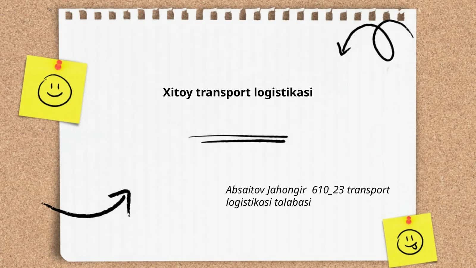 Xitoy transport logistikasi