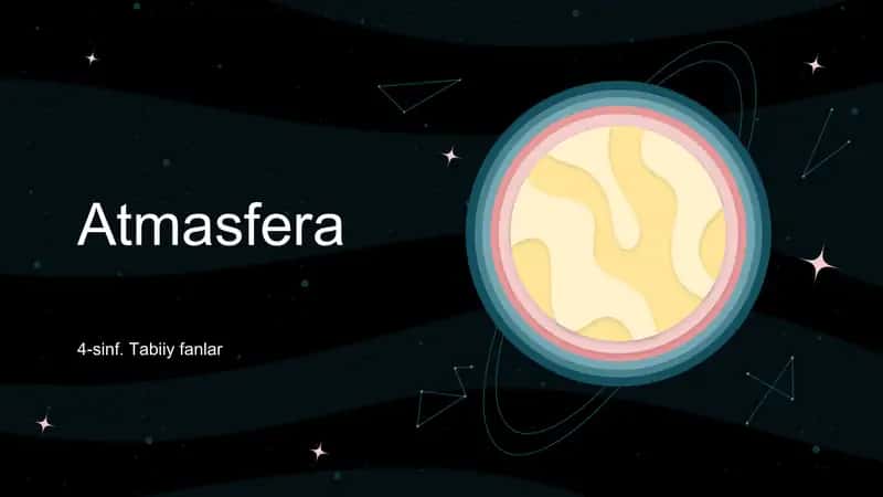 Atmasfera dars ishlanma