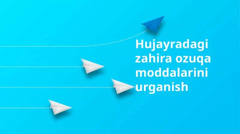 Hujayradagi zahira ozuqa moddalarini urganish