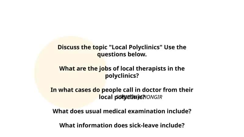 "Local Polyclinics"