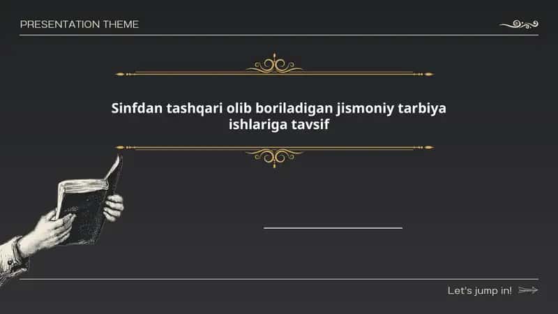 Sinfdan tashqari olib boriladigan jismoniy tarbiya ishlariga tavsif