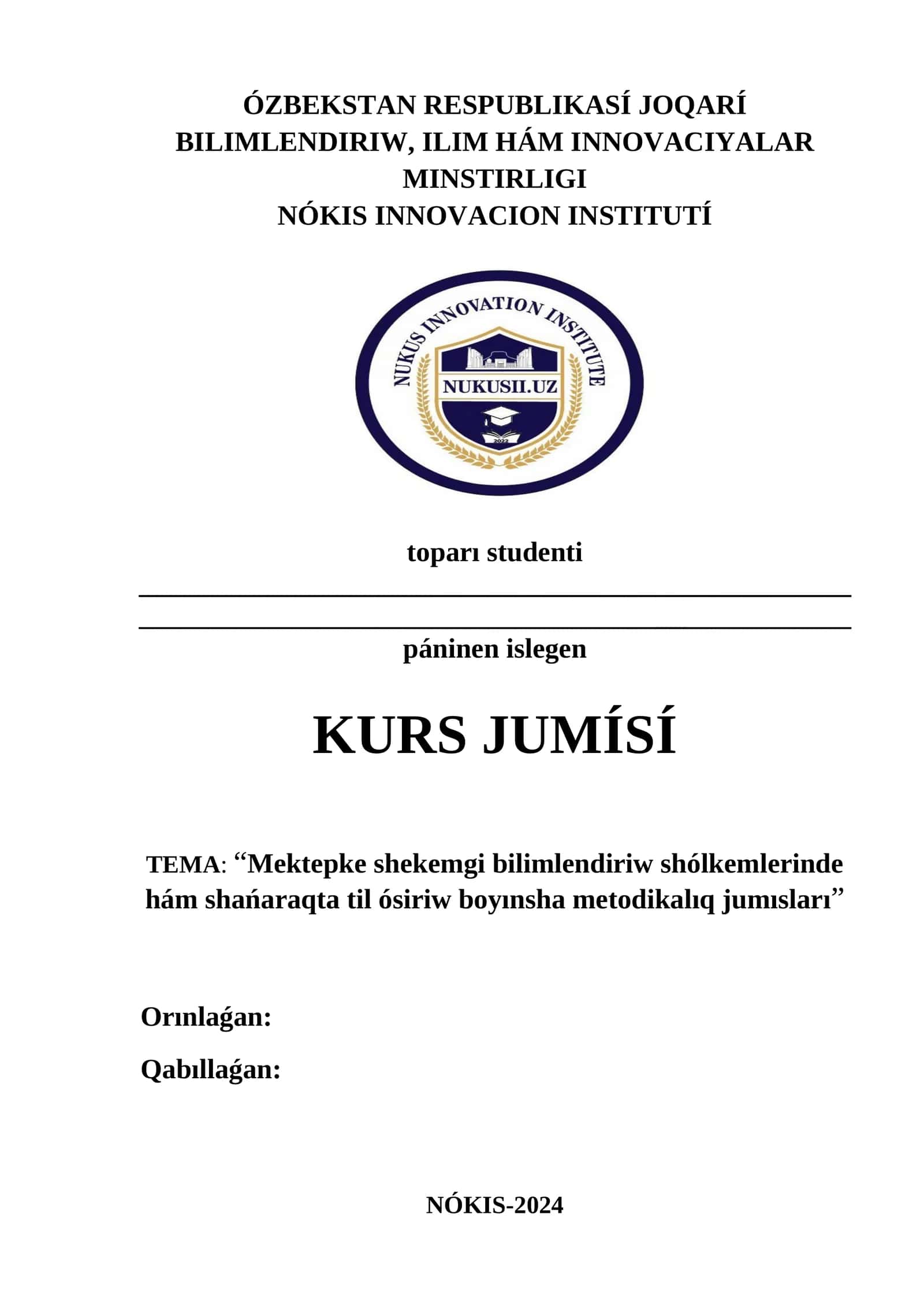 Kurs jumisi