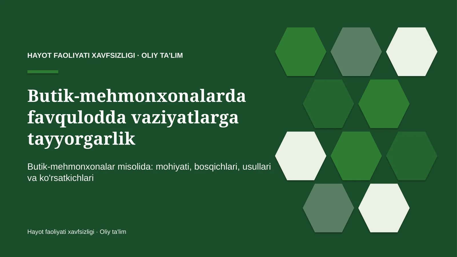butik mehmonxonalarda favqulodda vaziyatlarga tayyorgarlik 6154