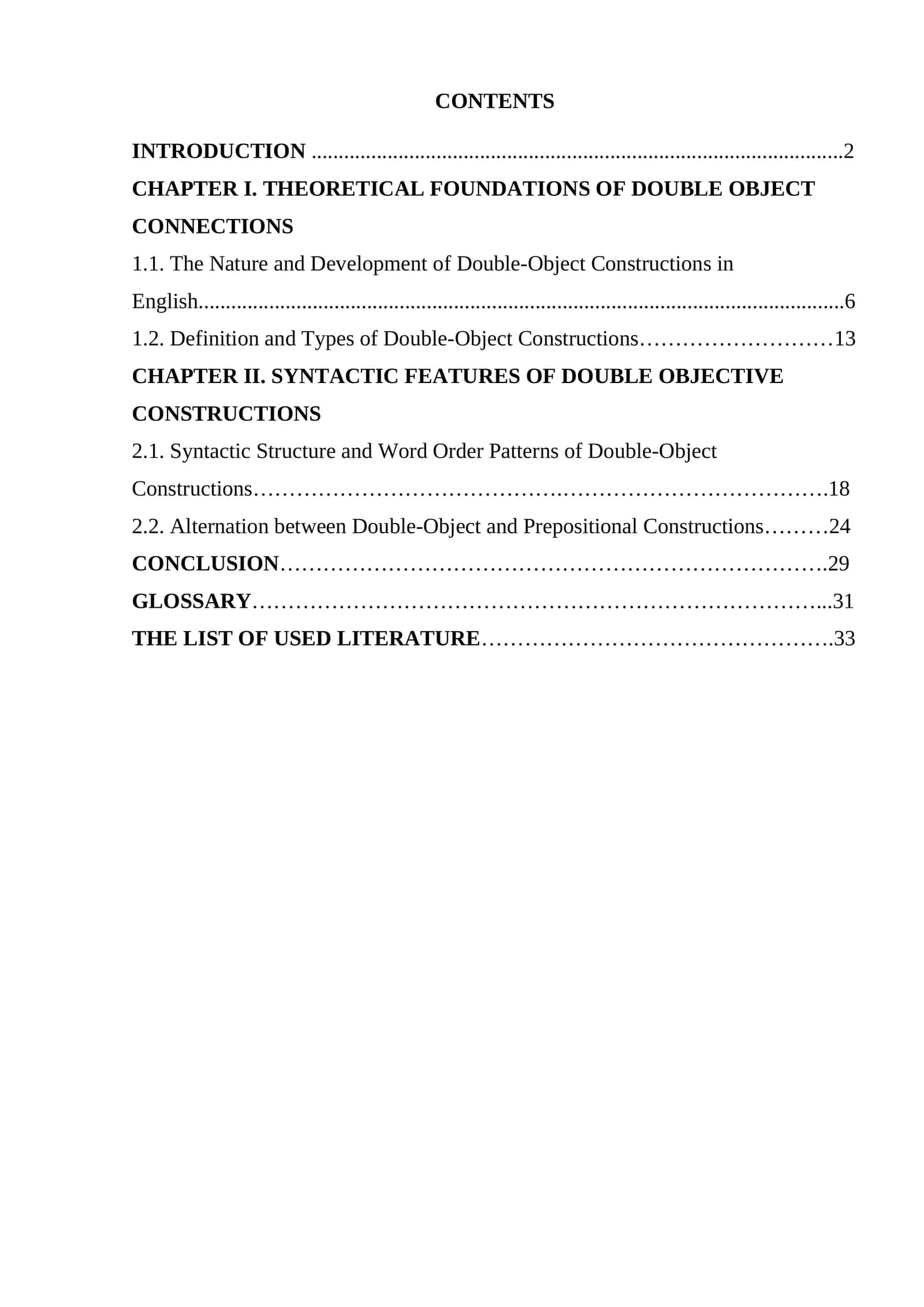 The Syntax of Double-Object Constructions in English