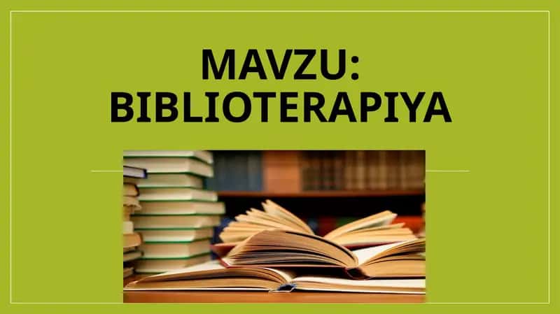 Biblioterapiya