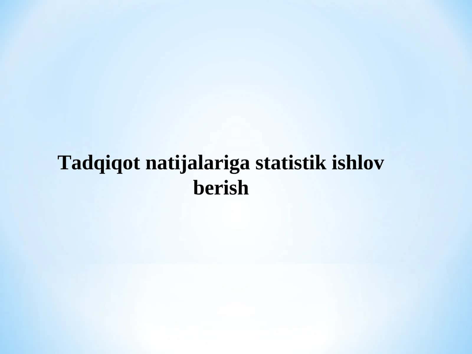 Matematik statistika
