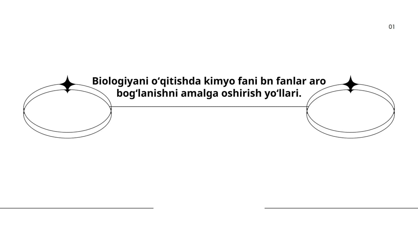Biologiyani oʻqitishda kimyo fani bn fanlar aro bogʻlanishni amalga oshirish yoʻllari