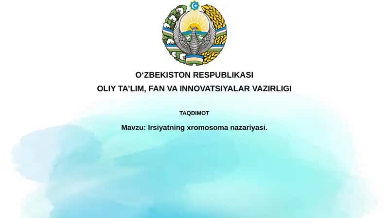 Irsiyatning xromosoma nazariyasi
