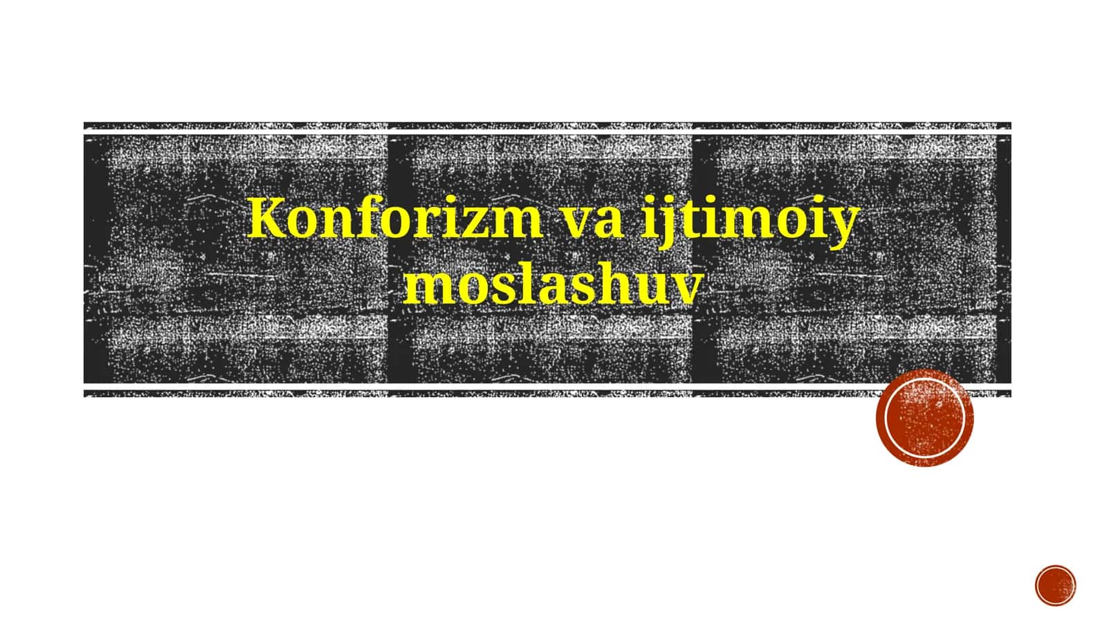 Konformizm va ijtimoiy moslashuv