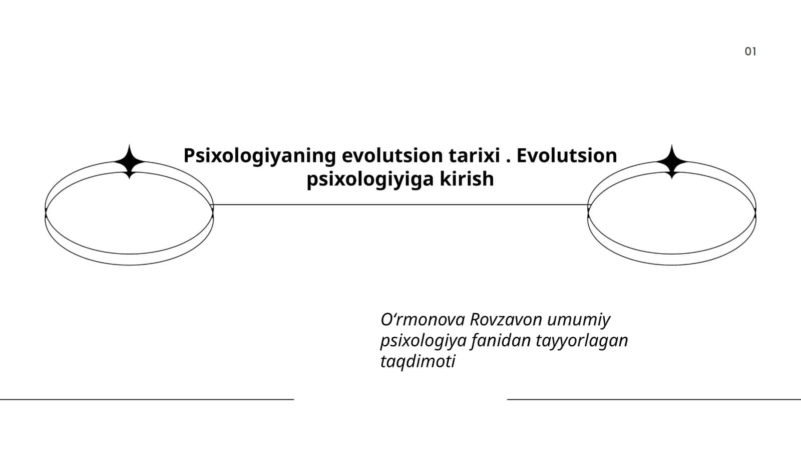 Psixologiyaning evolutsion tarixi. Evolutsion psixologiyiga kirish