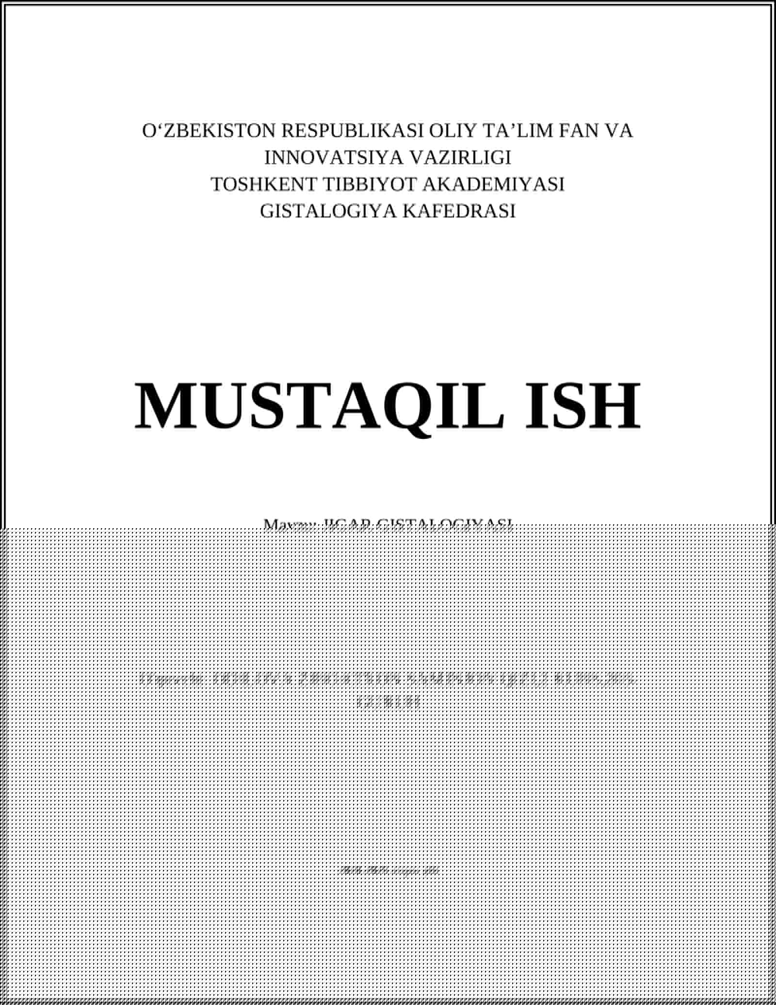 JIGAR GISTALOGIYASI