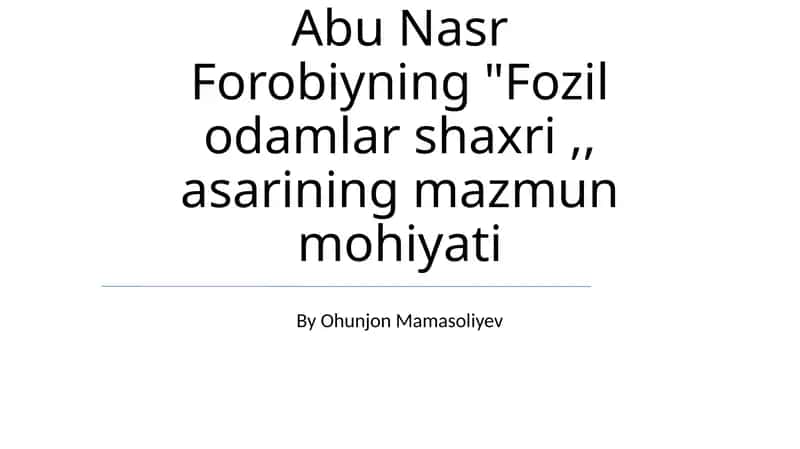Fozil odamlar shahri