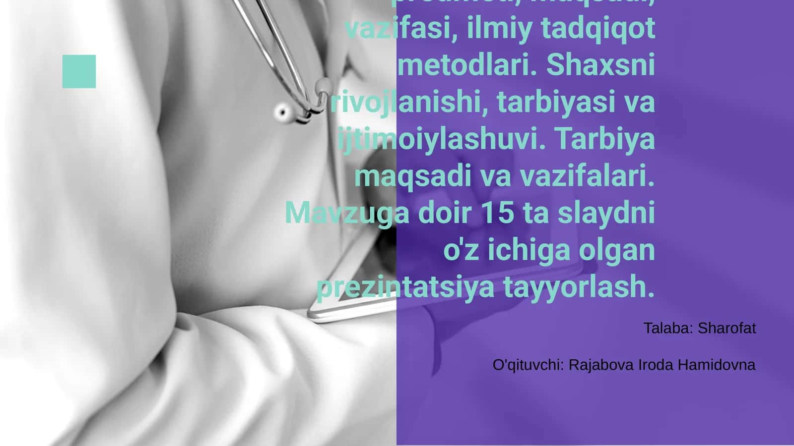 Boshlang'ich ta'lim pedagogikasi