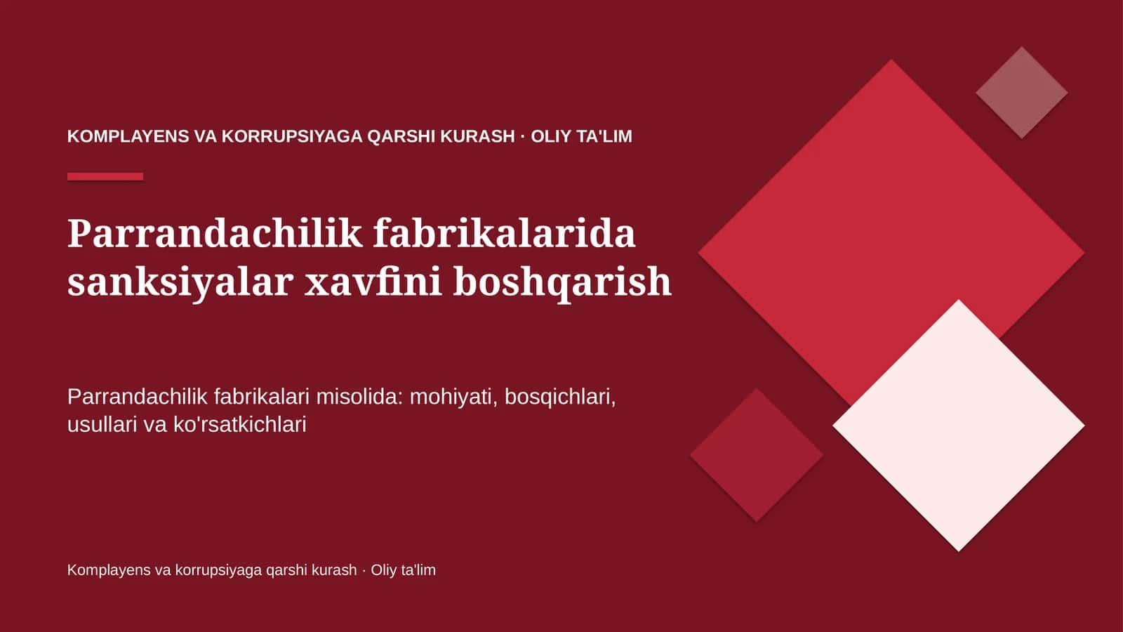 parrandachilik fabrikalarida sanksiyalar xavfini boshqarish 7099