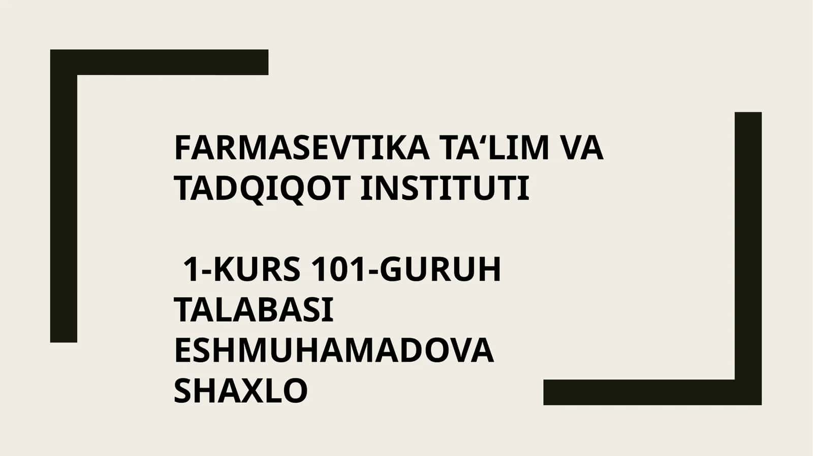 Tibbiyotdiantologiyasiningasosiy qoidalarivaatamalari