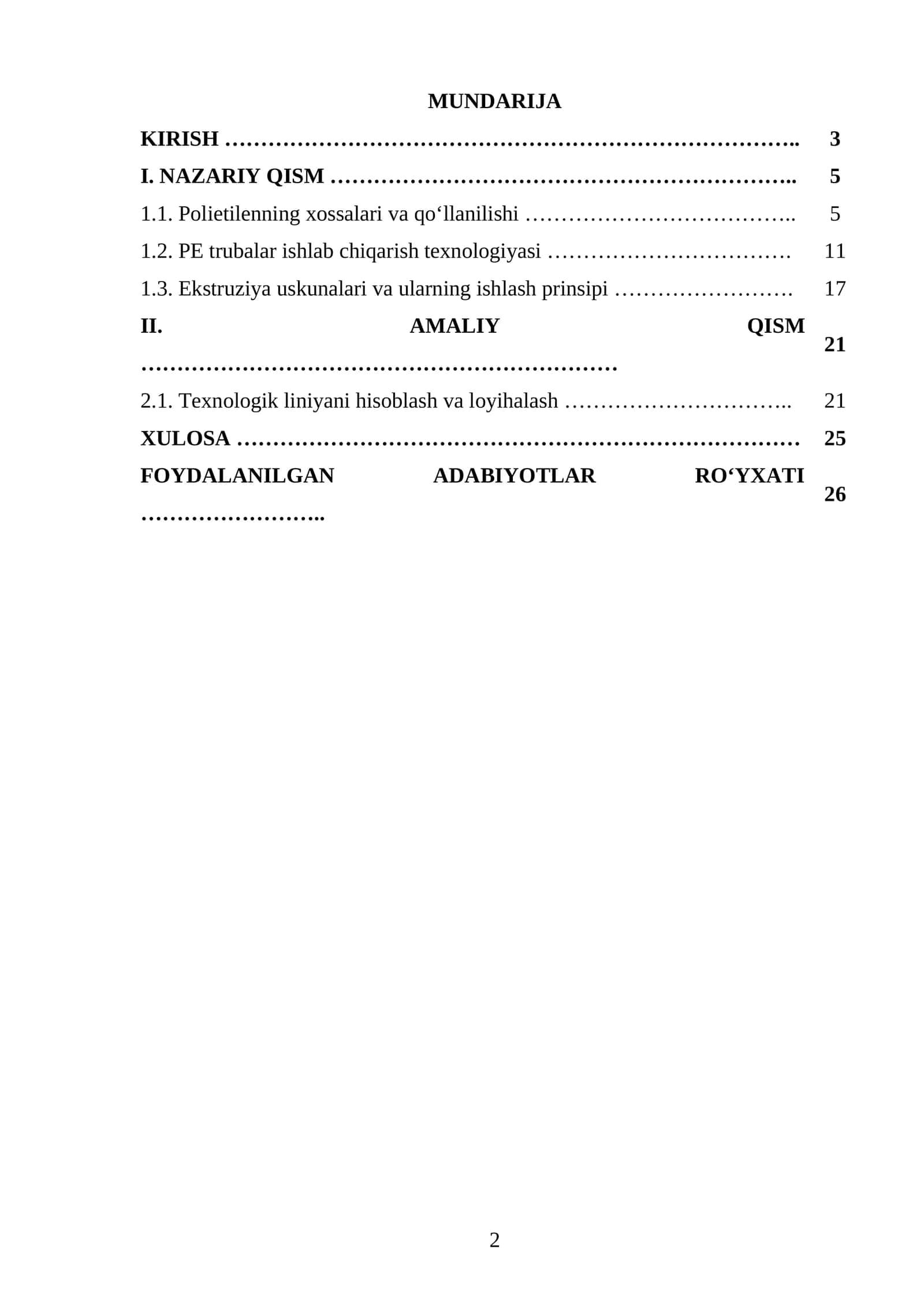 Sanoat markasi P-Y456 boʻlgan PE dan diametri 160 mm truba chiqarish texnologik liniyasini loyihalash. Q=180 kg/soat.
