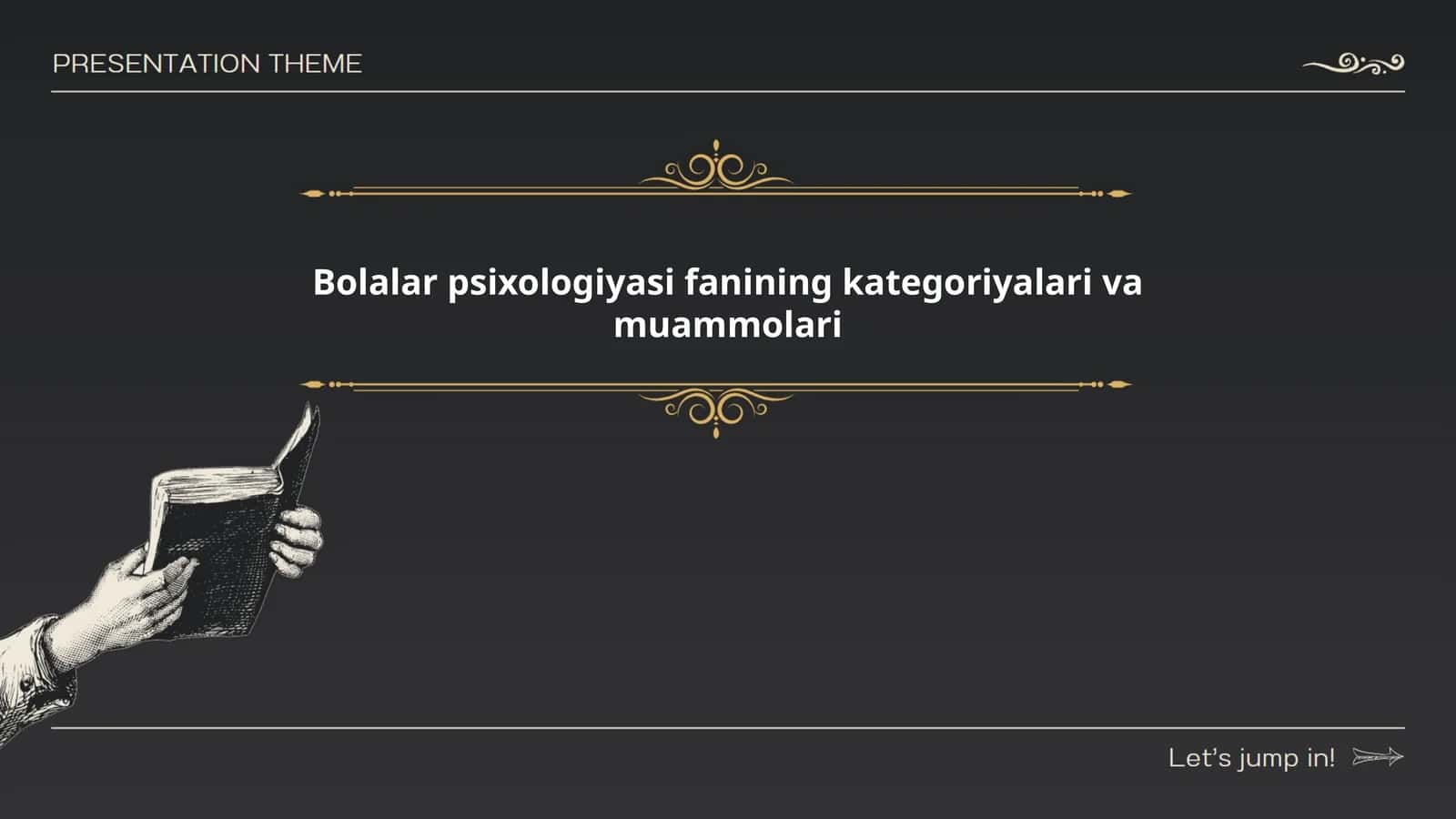 Bolalar psixologiyasi fanining kategoriyalari va muammolari
