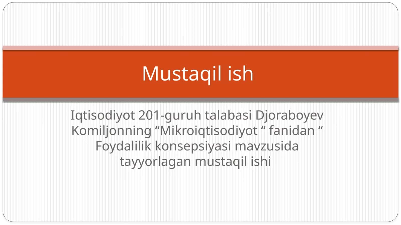 Foydalilik konsepsiyasi