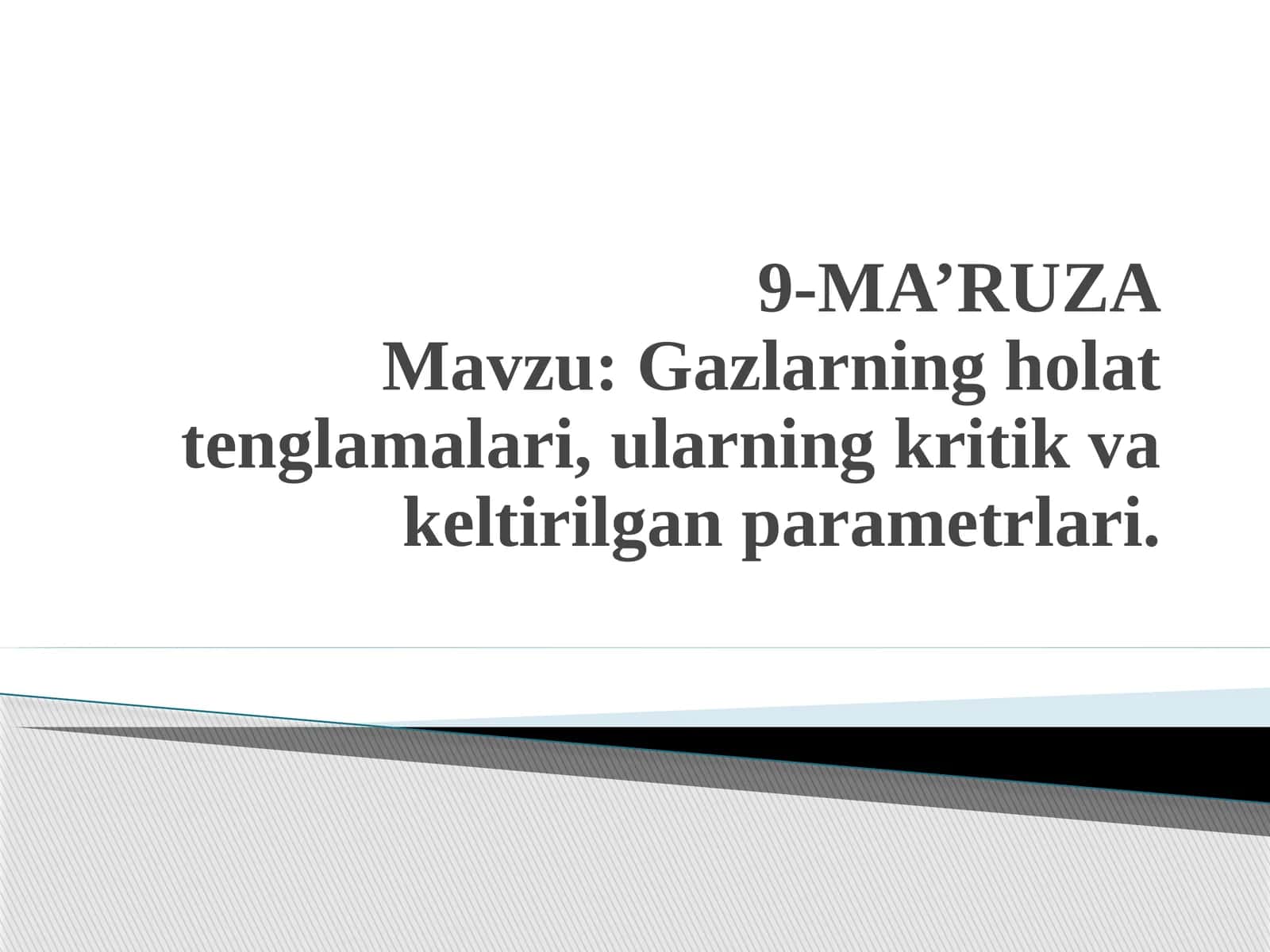 Dinamik qovushqoqlik kritik parametrlar
