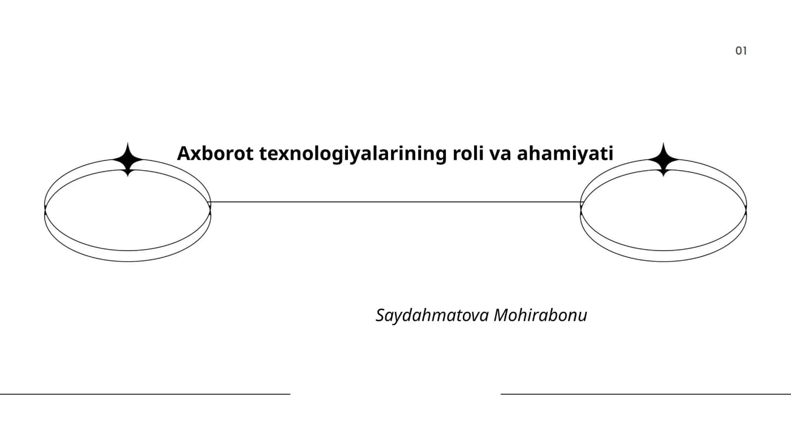 Axborot texnologiyalarining roli va ahamiyati