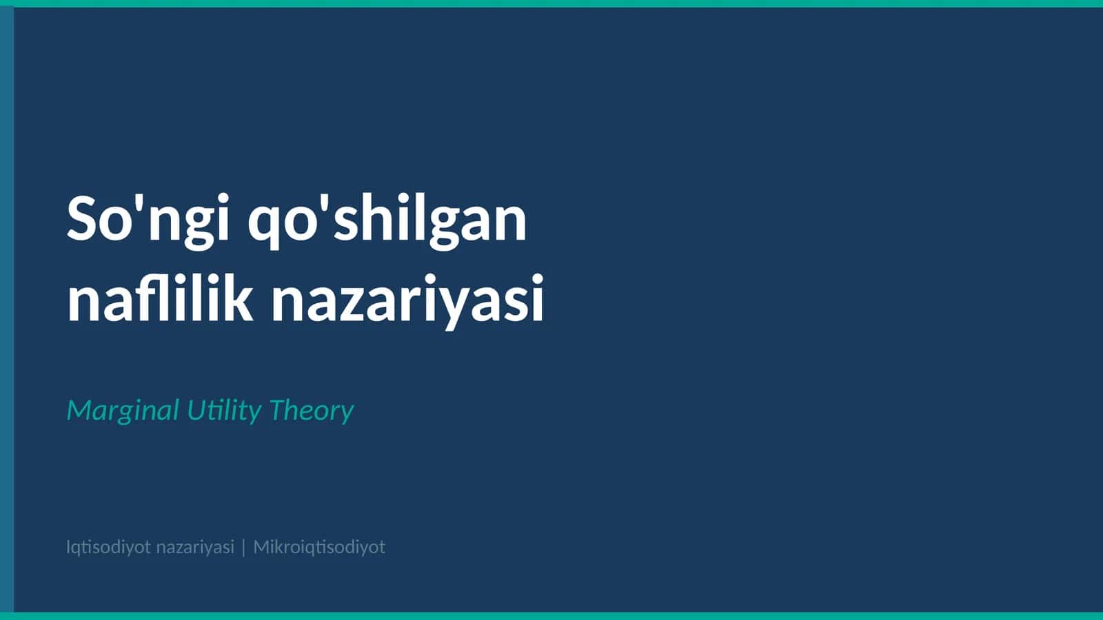 Naflilik nazariyasi