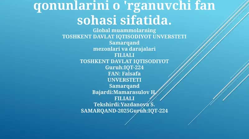 Mantiqning asosiy tushunchalari va tamoyillari