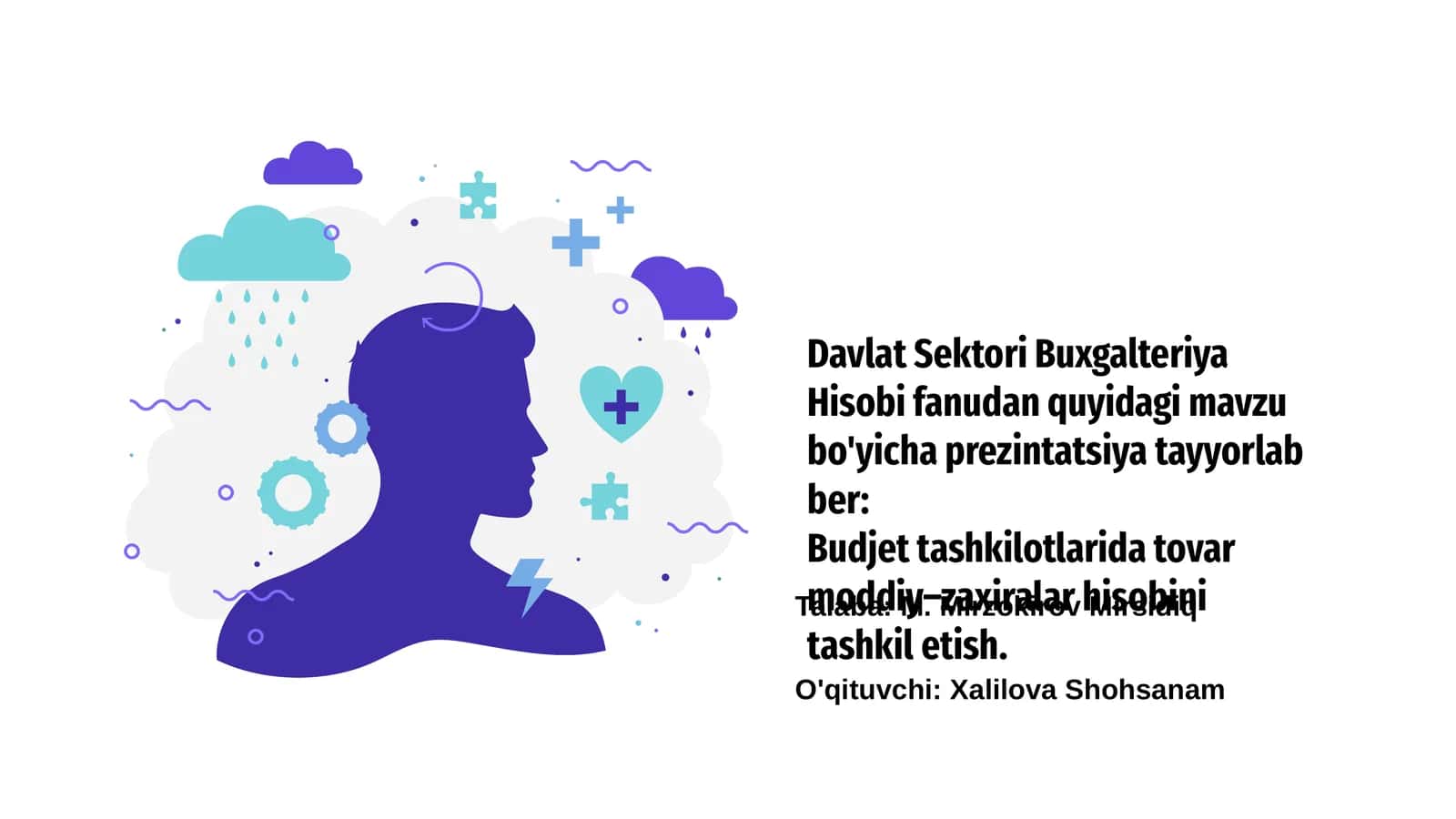 Budjet Tashkilotlarida Tovar Zaxiralari Hisobi
