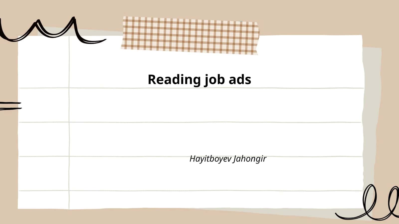 Understanding Job Descriptions