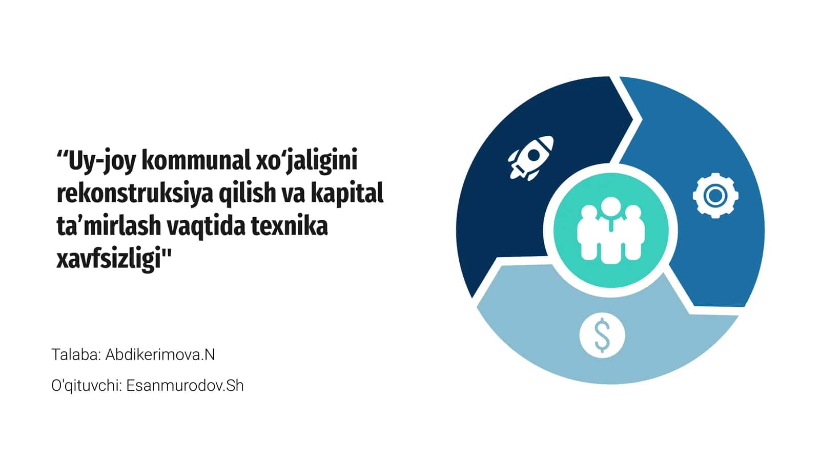 Uy-joy kommunal xo‘jaligini rekonstruksiya qilish va kapital ta’mirlash jarayonlarida texnika xavfsizligi