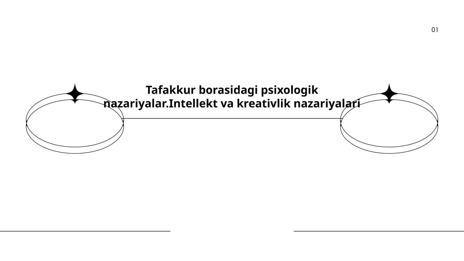 Tafakkur borasidagi psixologik nazariyalar.Intellekt va kreativlik nazariyalari