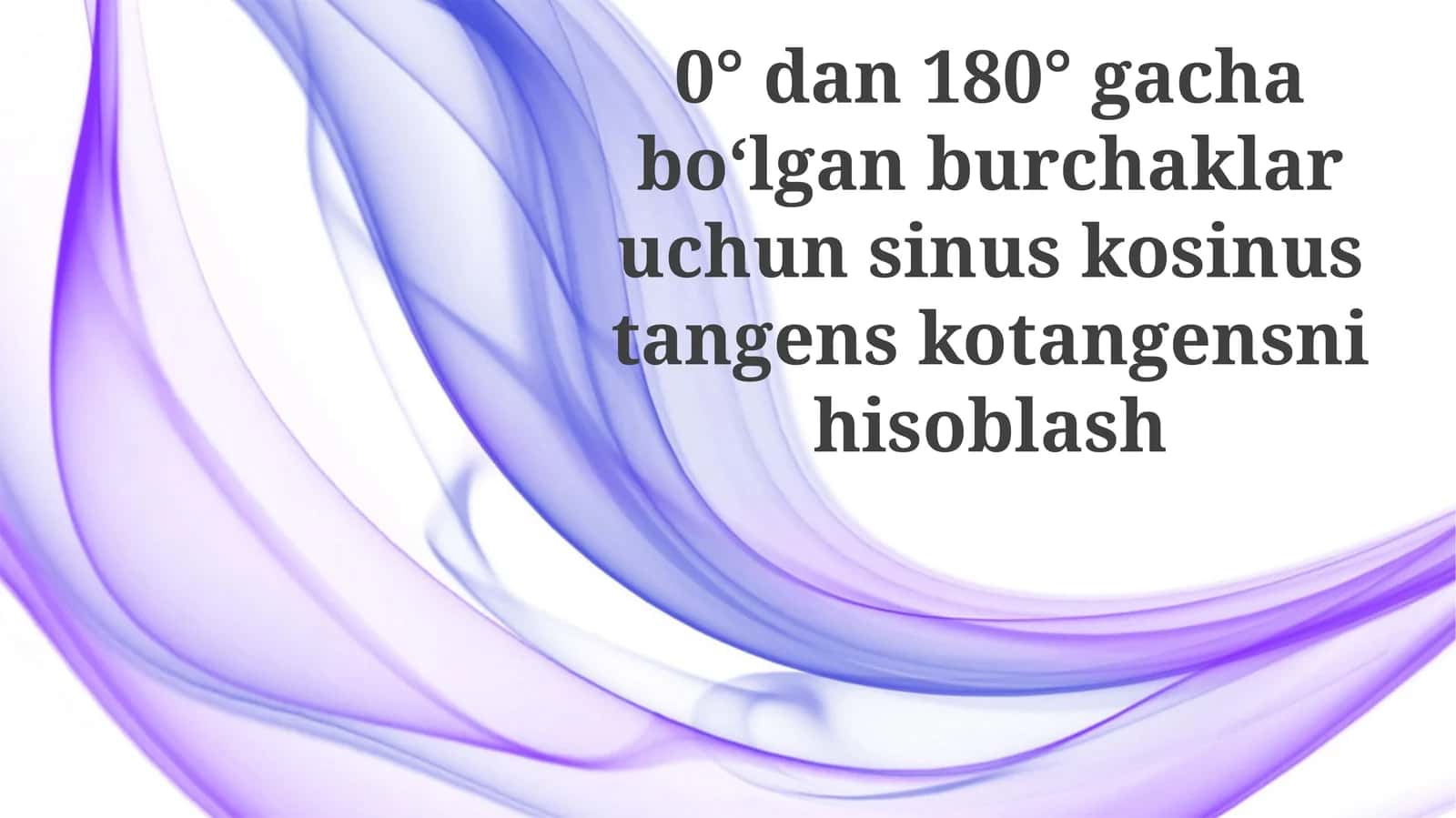 Trigonometrik funktsiyalar