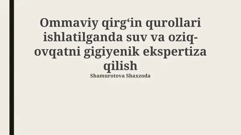 Ommaviy qirgʻin qurollari