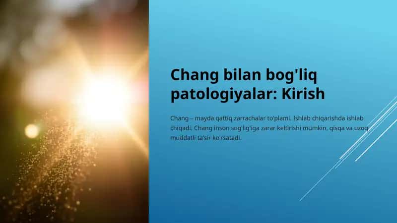 Chang bilan bog'liq patologiyalar