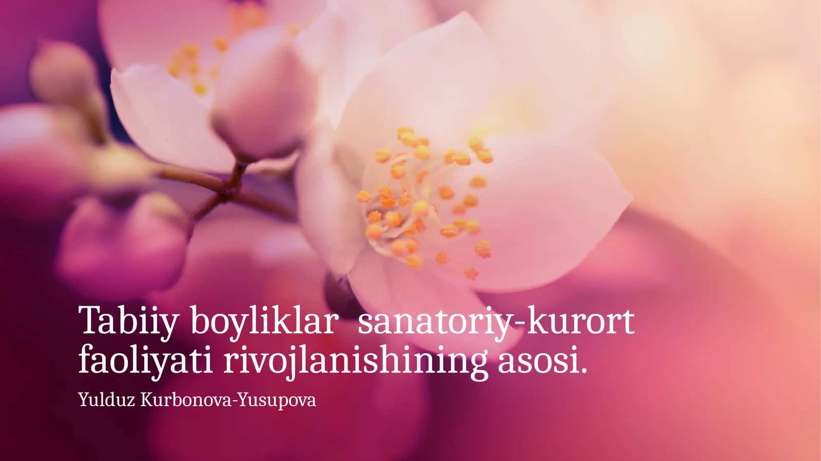 Tabiiy boyliklar sanatoriy-kurort faoliyati rivojlanishining asosi