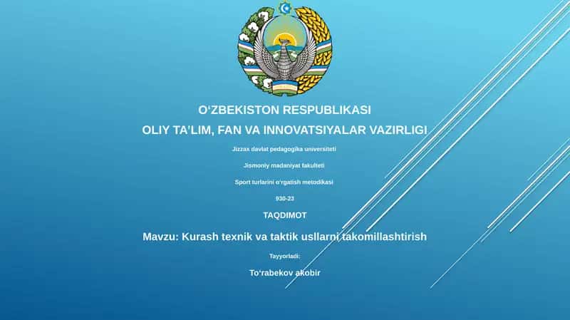 Sport turlarini oʻrgatish metodikasi