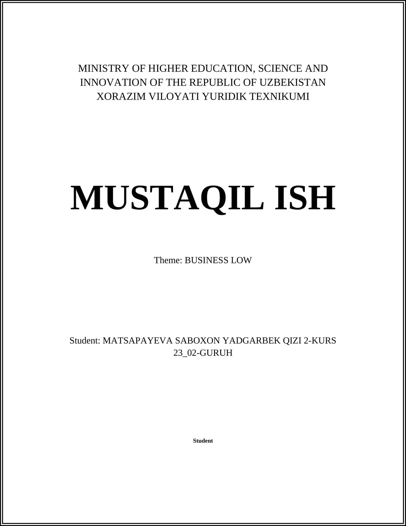 Contract Law in Business