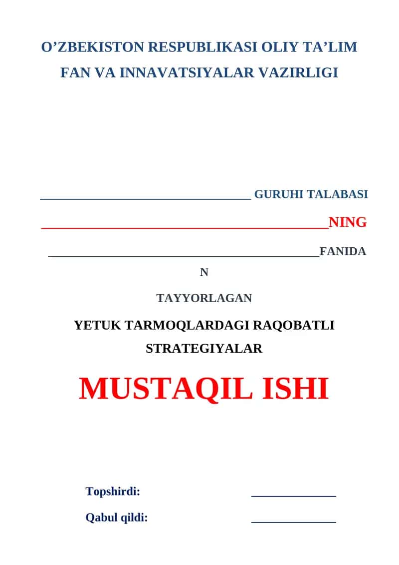Yetuk tarmoqlardagi raqobatli strategiyalar