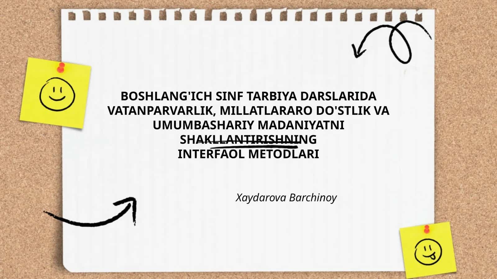 Interfaol o'yinlar orqali vatanparvarlik tuyg'usini shakllantirish