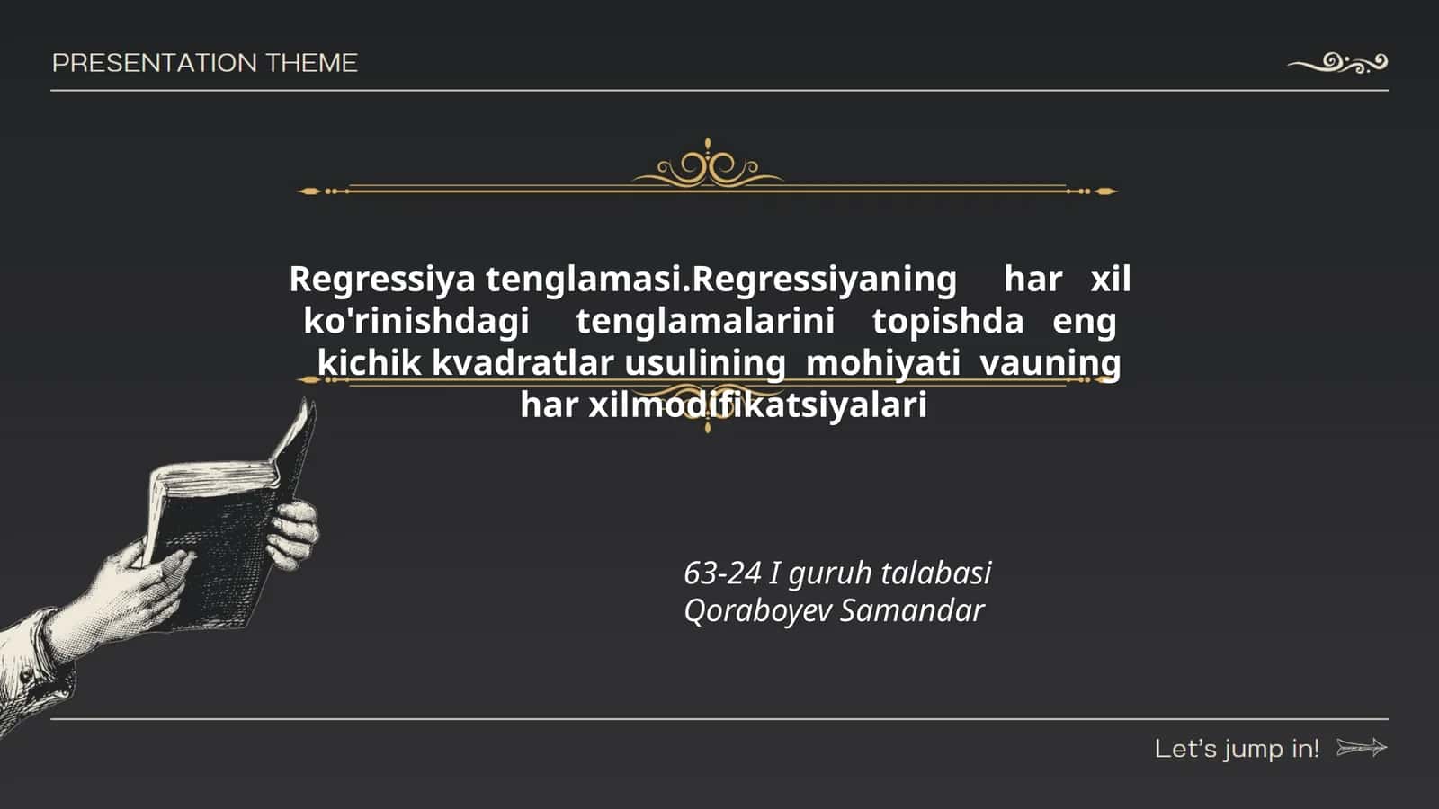 Regressiya tenglamasi