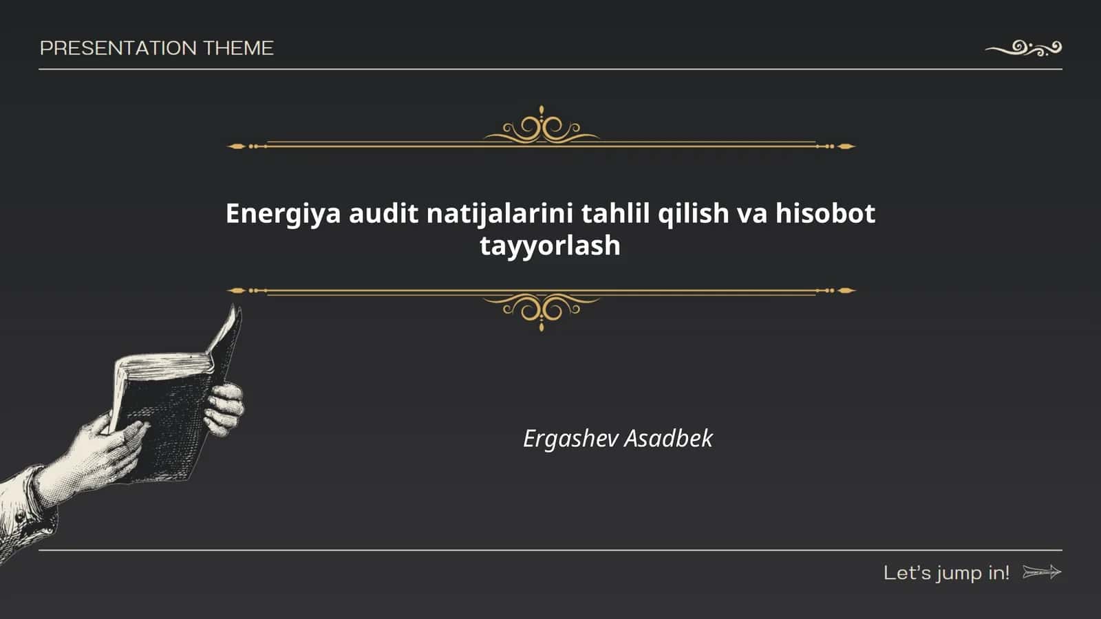 Energiya audit natijalarini tahlil qilish va hisobot tayyorlash