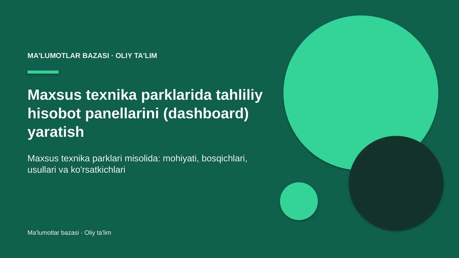 maxsus texnika parklarida tahliliy hisobot panellarini dashboard yaratish 1739