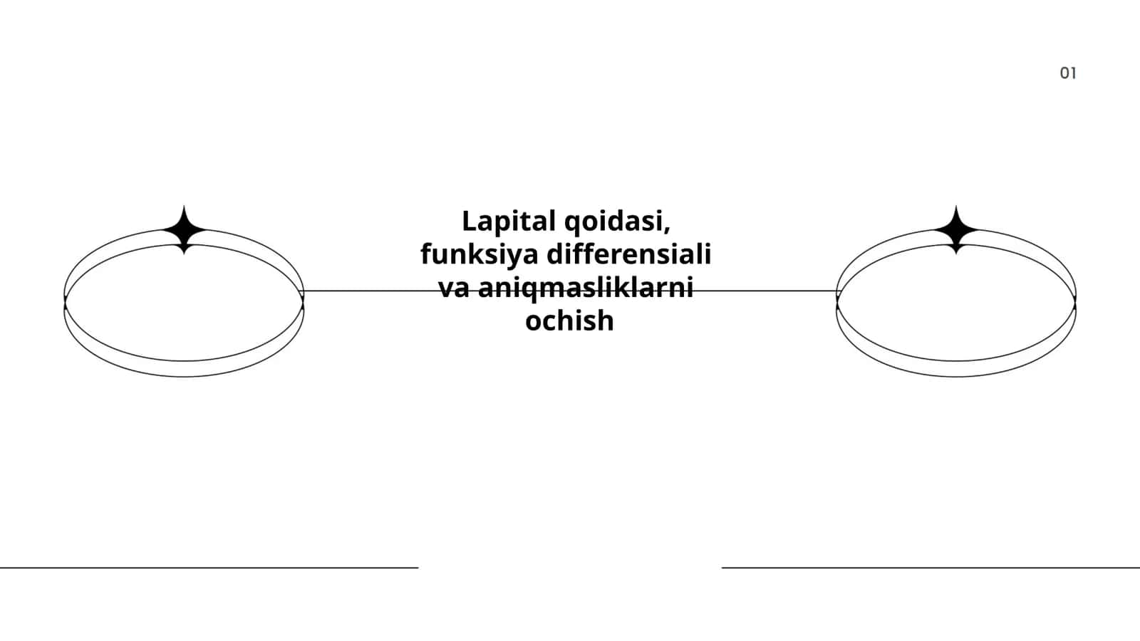 Lapital qoidasi, funksiya differensiali va aniqmasliklarni ochish