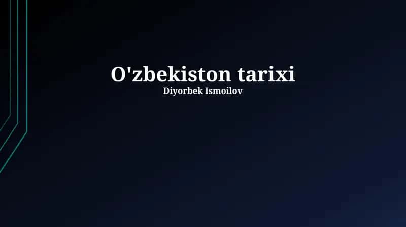 O'zbekiston tarixi
