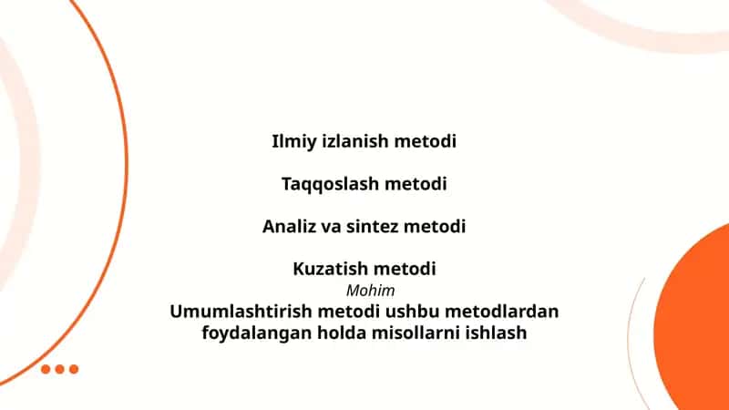 Ilmiy izlanish metodlari