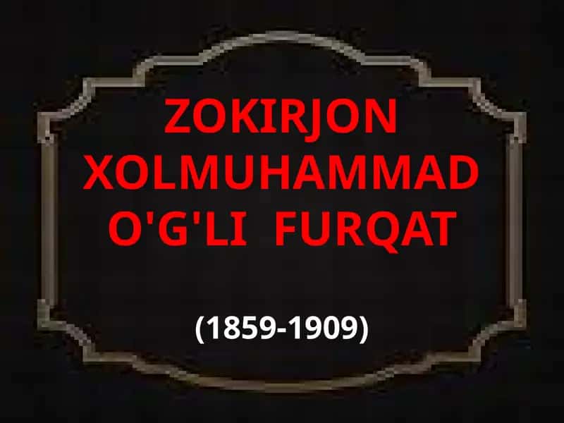 Zokirjon Xolmuhammad O'g'lifurqat