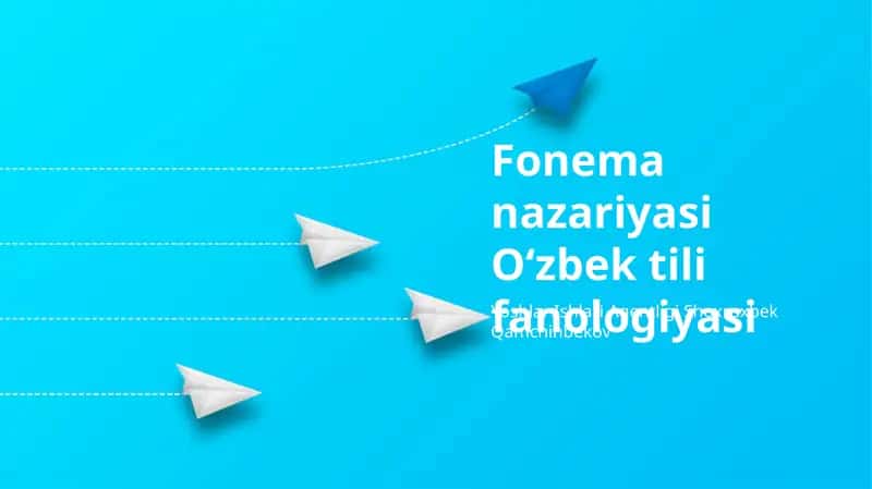 Fonema nazariyasi Oʻzbek tili fanologiyasi