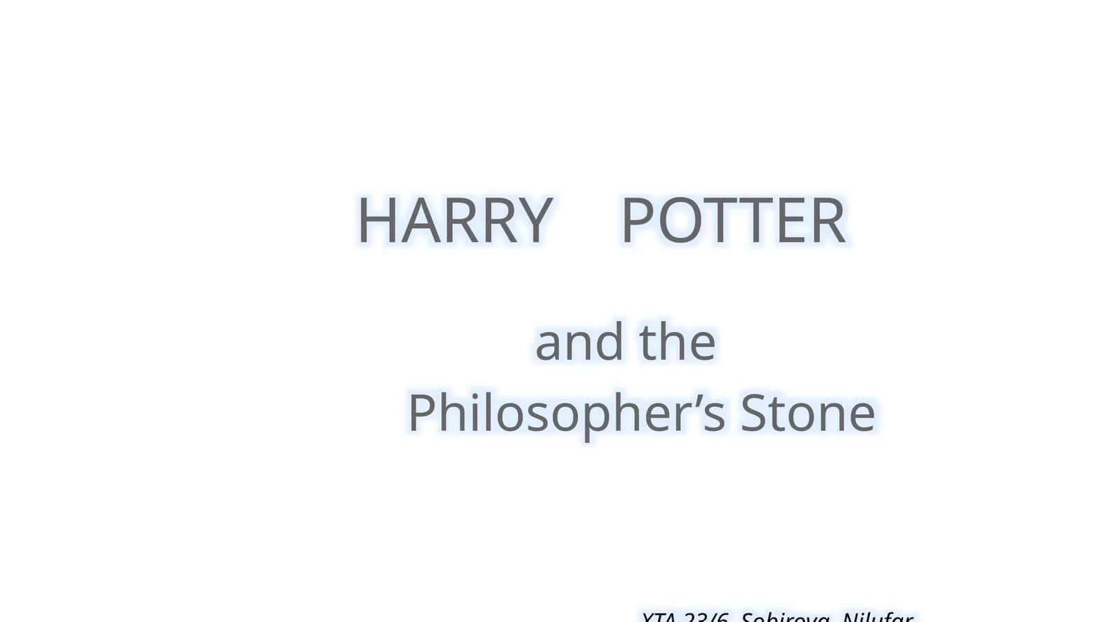 Philosopher’s Stone